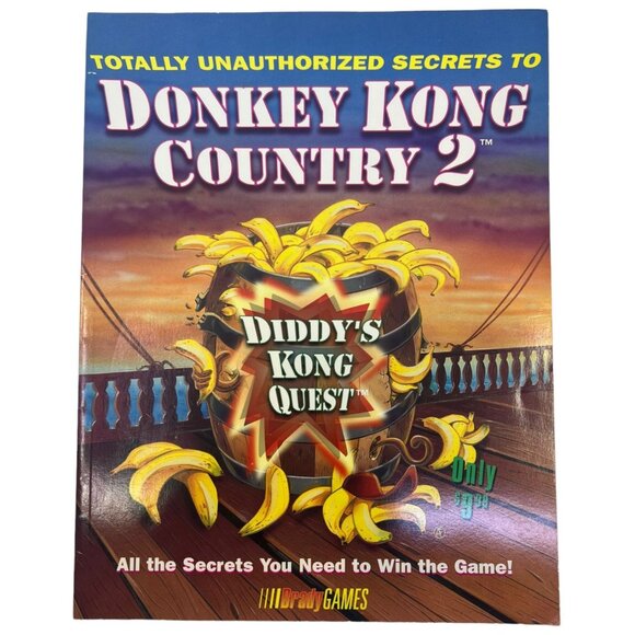 Brady Games Totally Unauthorized Secrets To Donkey Kong Country 2 Strategy Guide - Picture 1 of 3